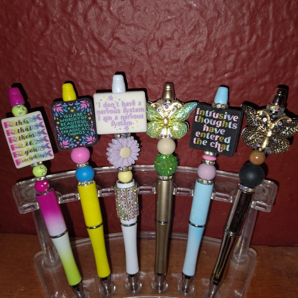 Hand Crafted Colorful Decorative Pens